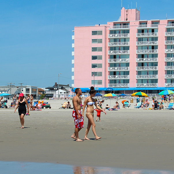 walking the beach