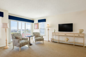 Seating & TV Area In Master Bedroom