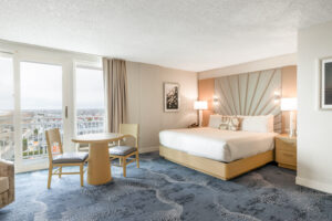 Bedroom with a view of Ocean City and the Atlantic Ocean