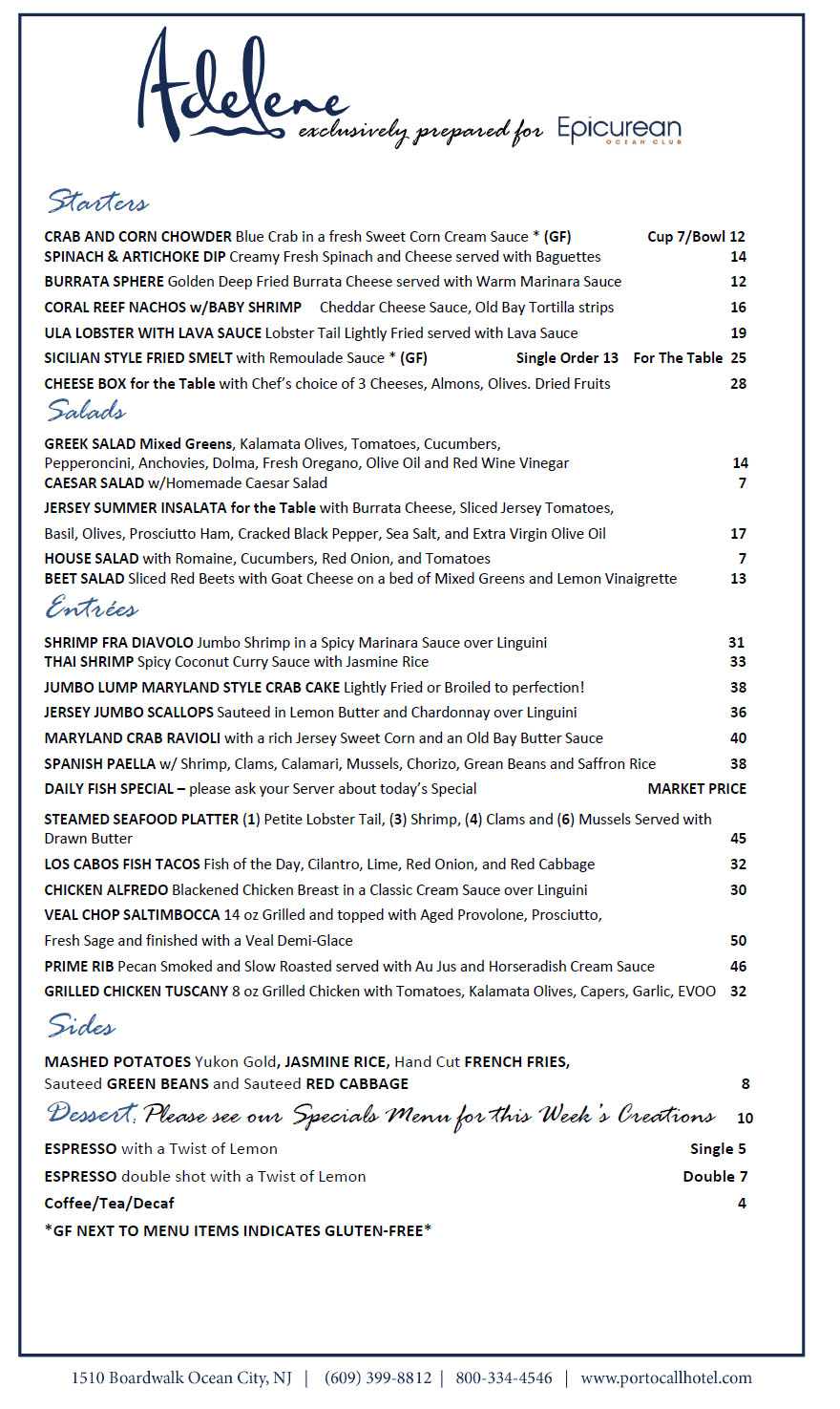 EOC Menu